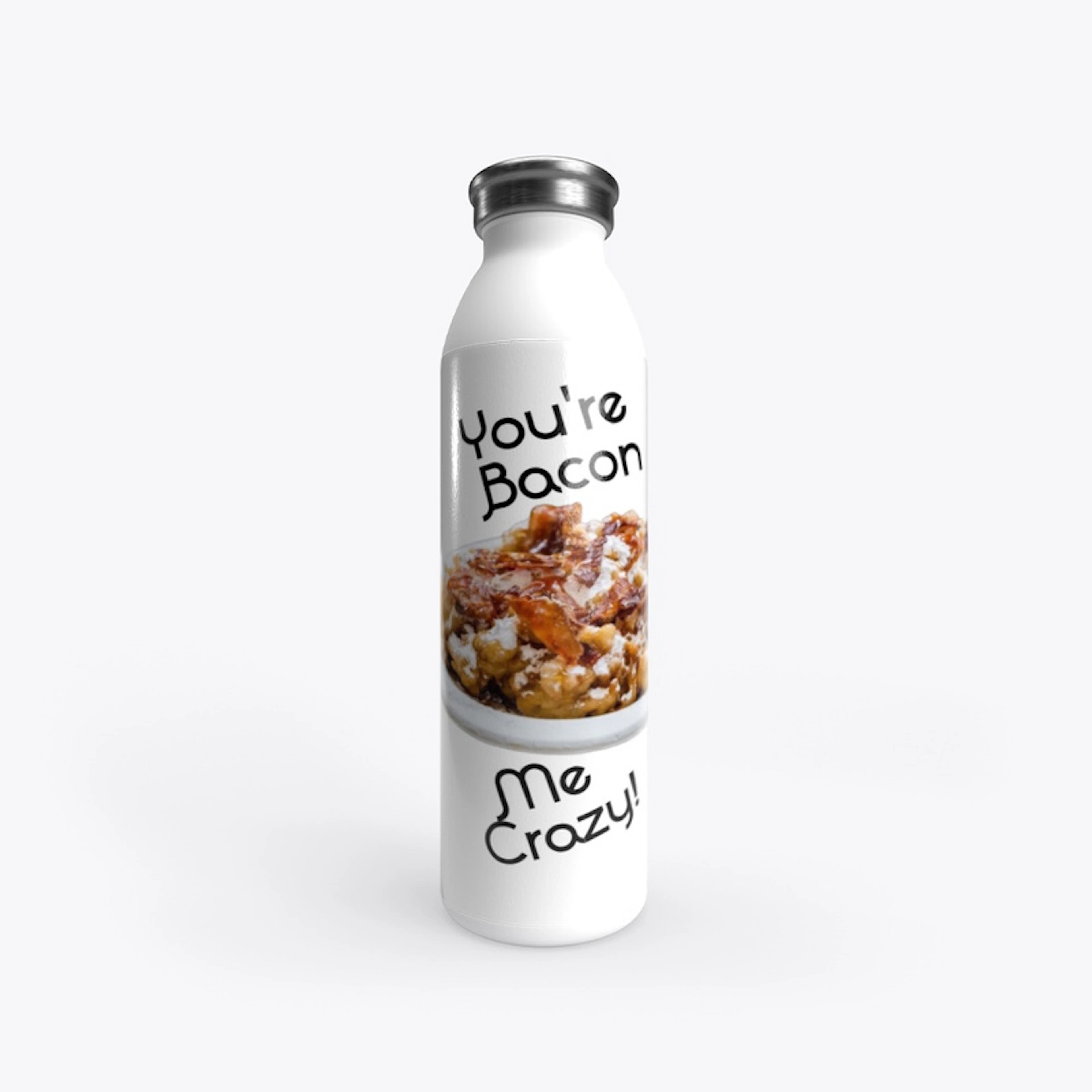 Stainless Steel Water Bottle - Bacon
